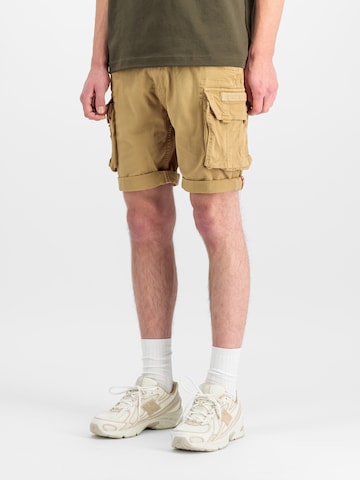 ALPHA INDUSTRIES Regular Shorts in Beige: Vorderseite