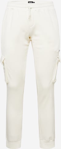 BURTON MENSWEAR LONDON Tapered Cargo trousers in Beige: front