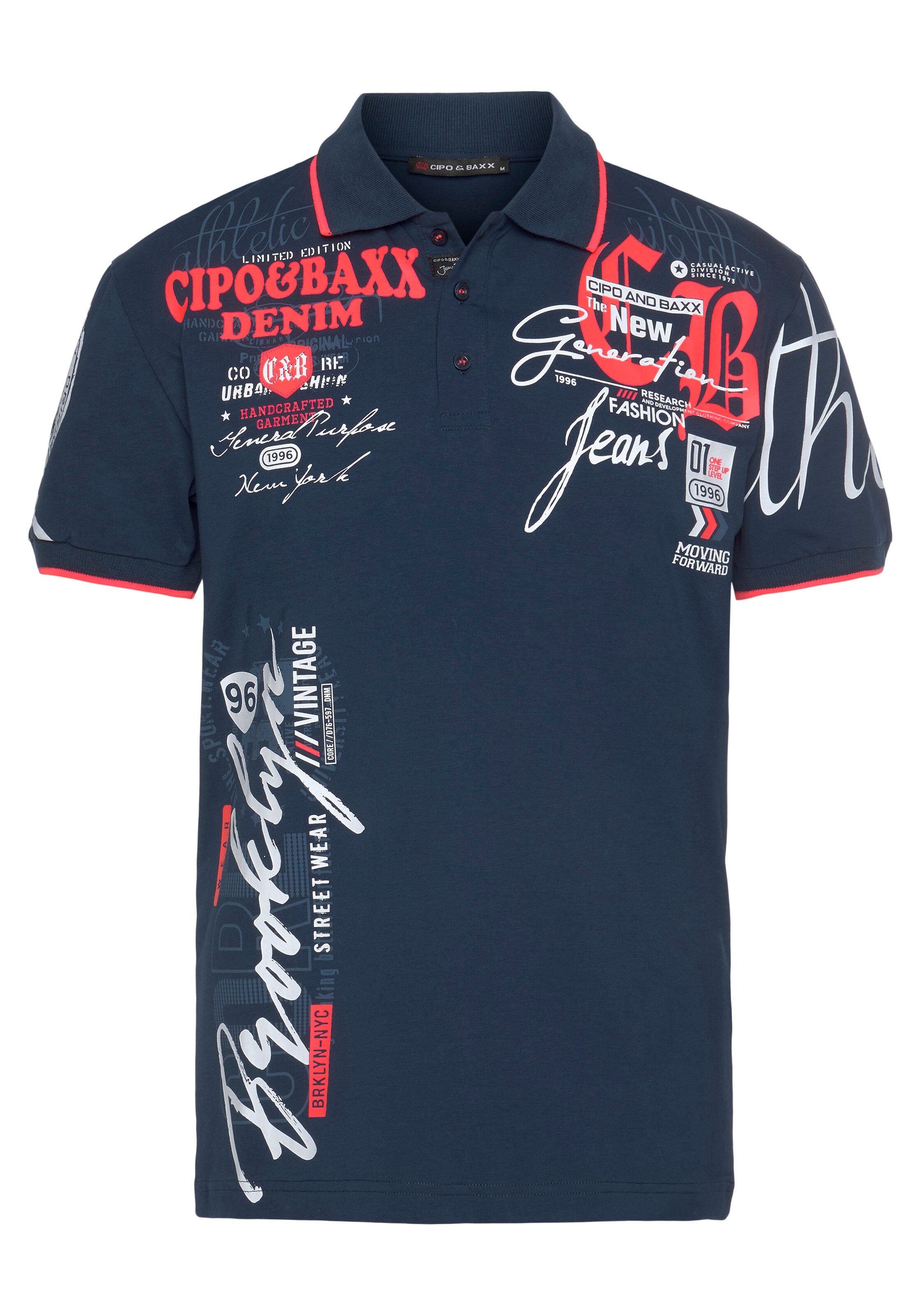 CIPO & BAXX Shirt in Blue: front