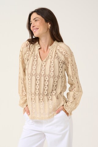 Cream Bluse 'Tully' i beige: forside