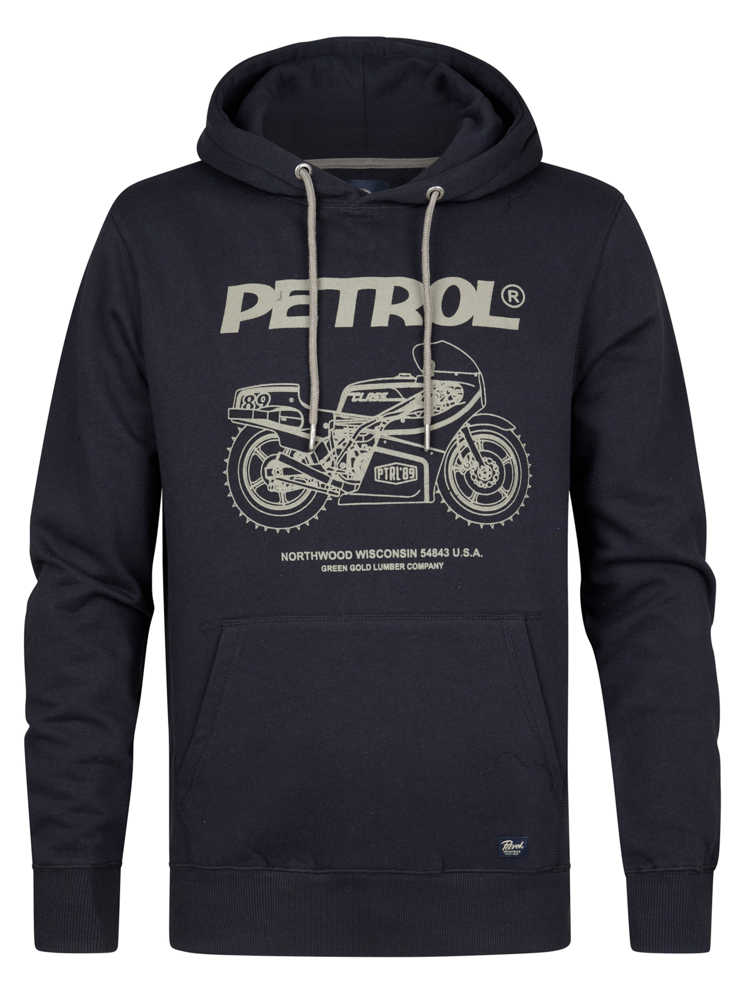 Sweat-shirt 'Falls' Petrol Industries en noir : devant