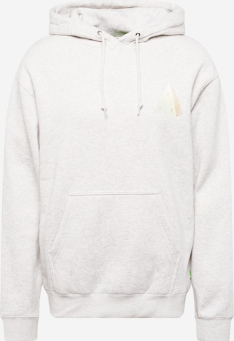 HUF - Sweatshirt 'DISCOVER NATURE' em cinzento: frente