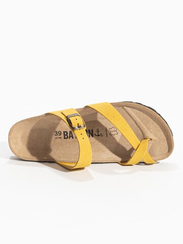 Bayton T-bar sandals 'Triade' in Yellow