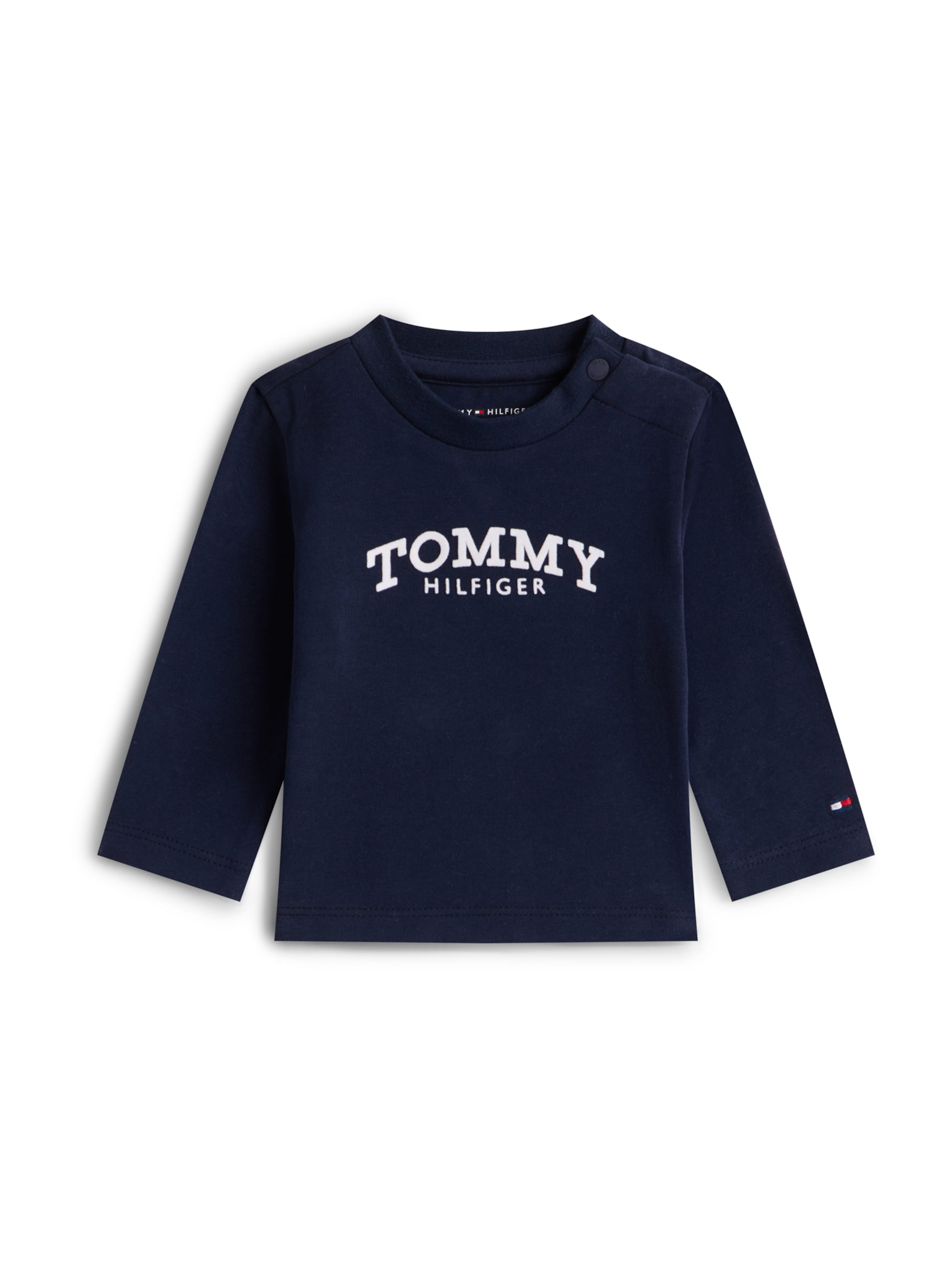 TOMMY HILFIGER Majica | modra barva: sprednja stran