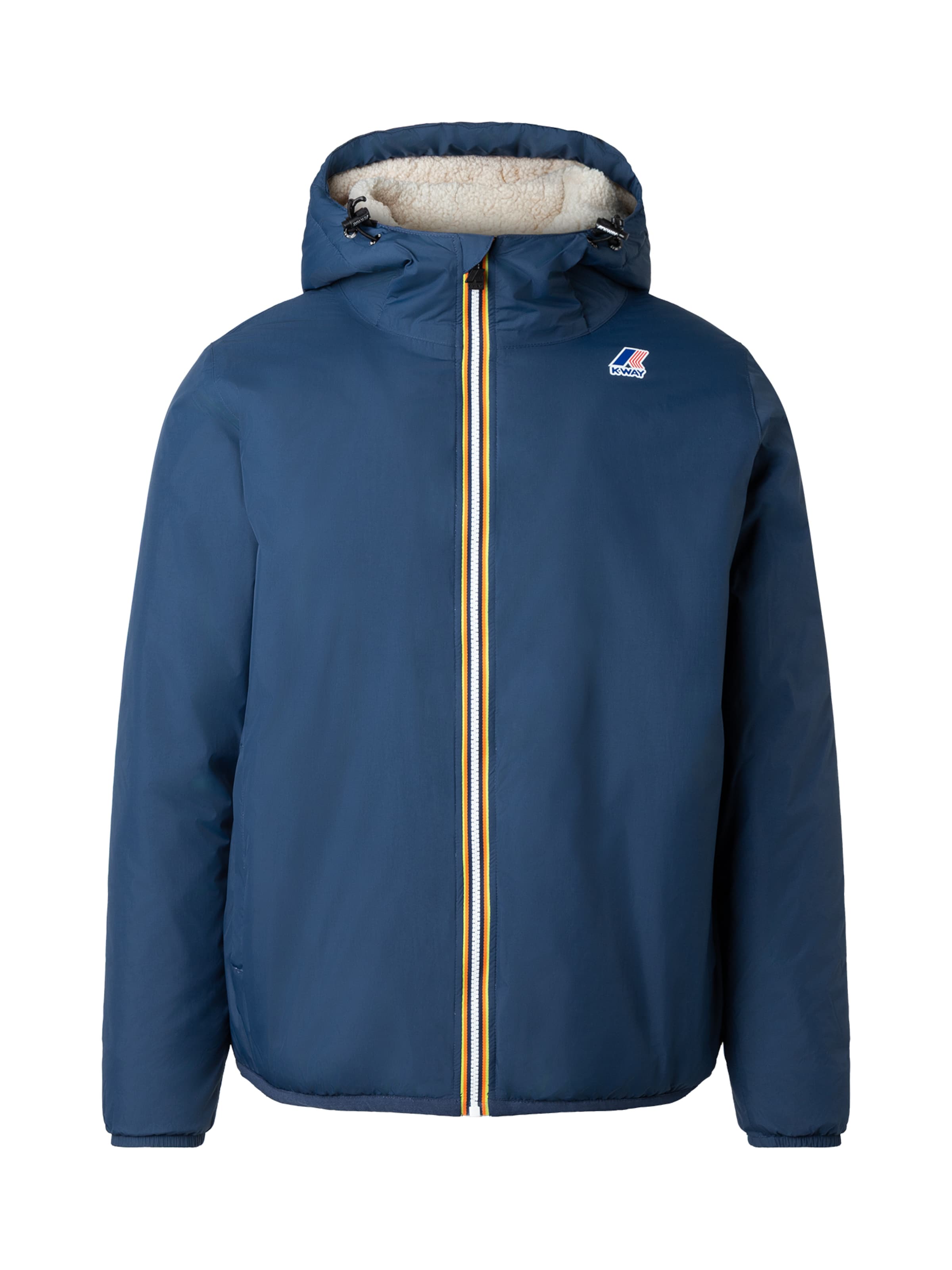 Giacca funzionale di K-Way in blu: frontale