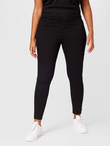 Dorothy Perkins Curve Skinny Jeggings 'Eden' in Zwart: voorkant