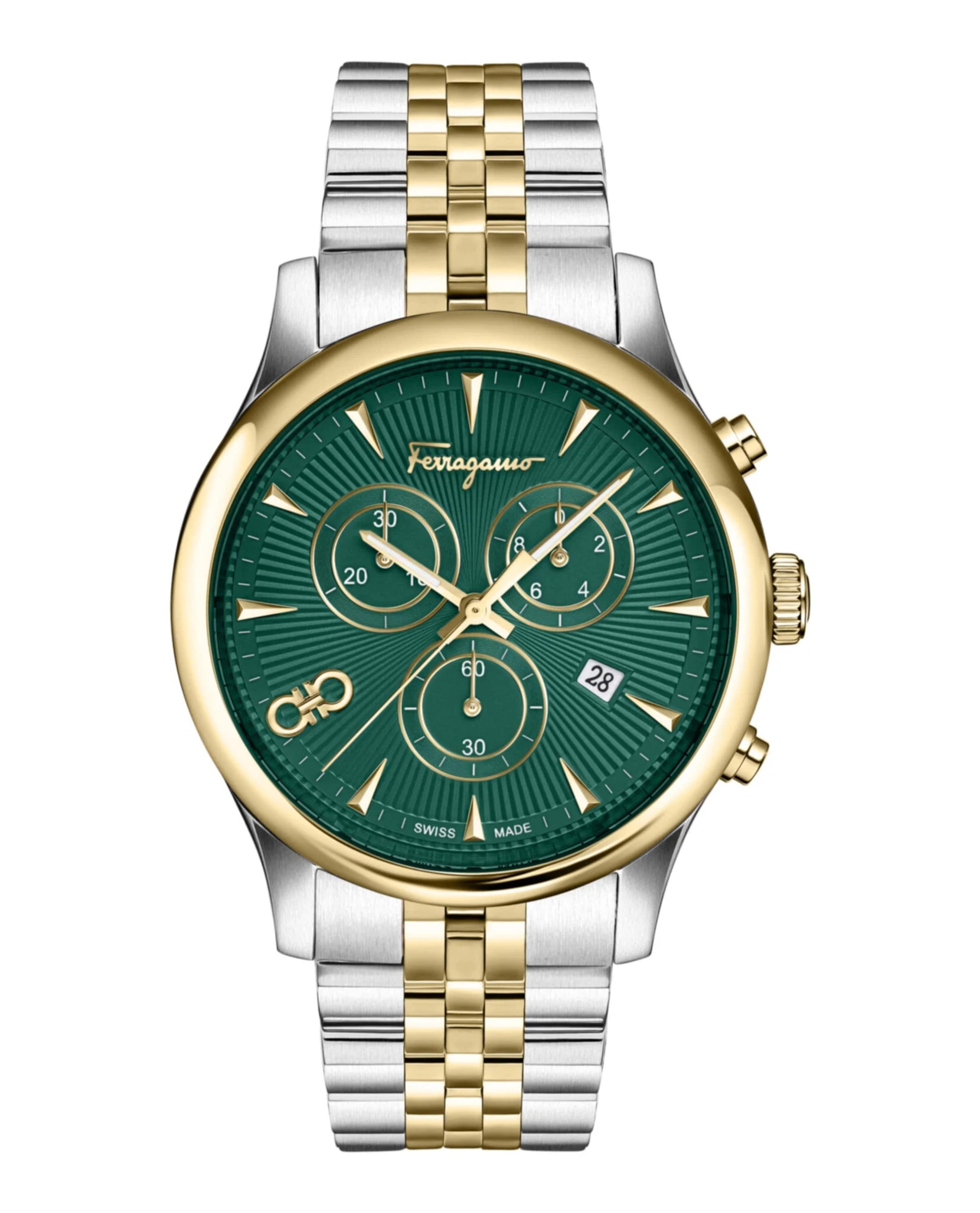 Salvatore Ferragamo Analog Watch in Silver: front