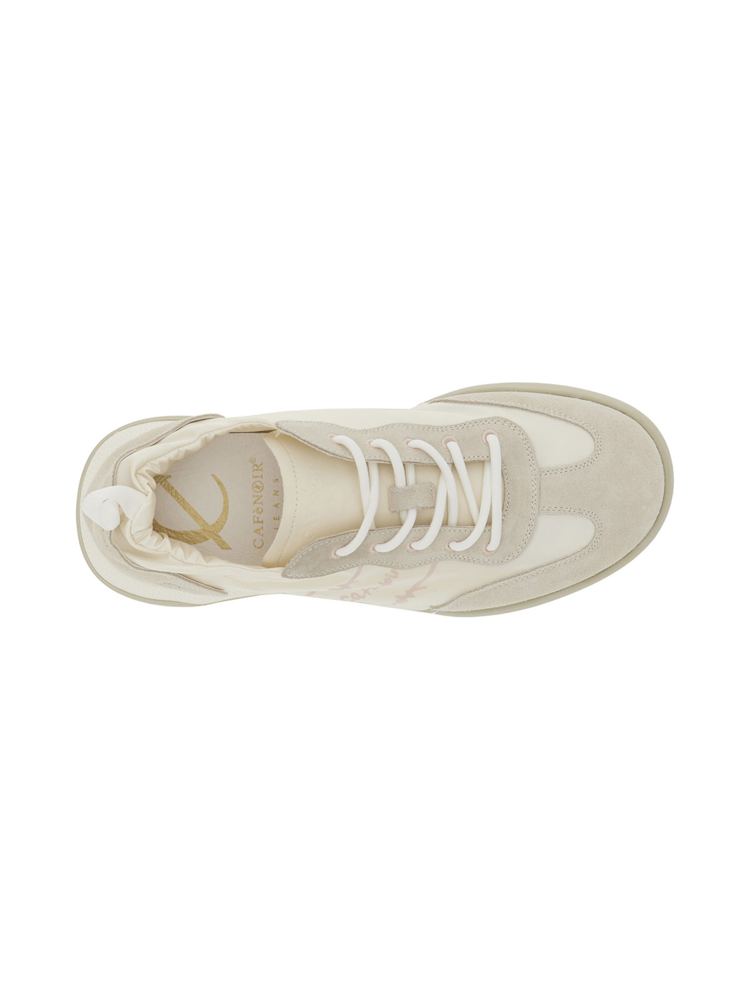 CAFè NOIR Platform trainers in White