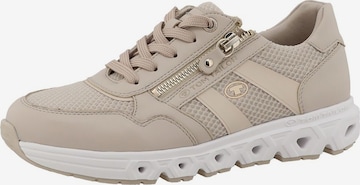 TOM TAILOR Sneaker in Beige: Vorderseite