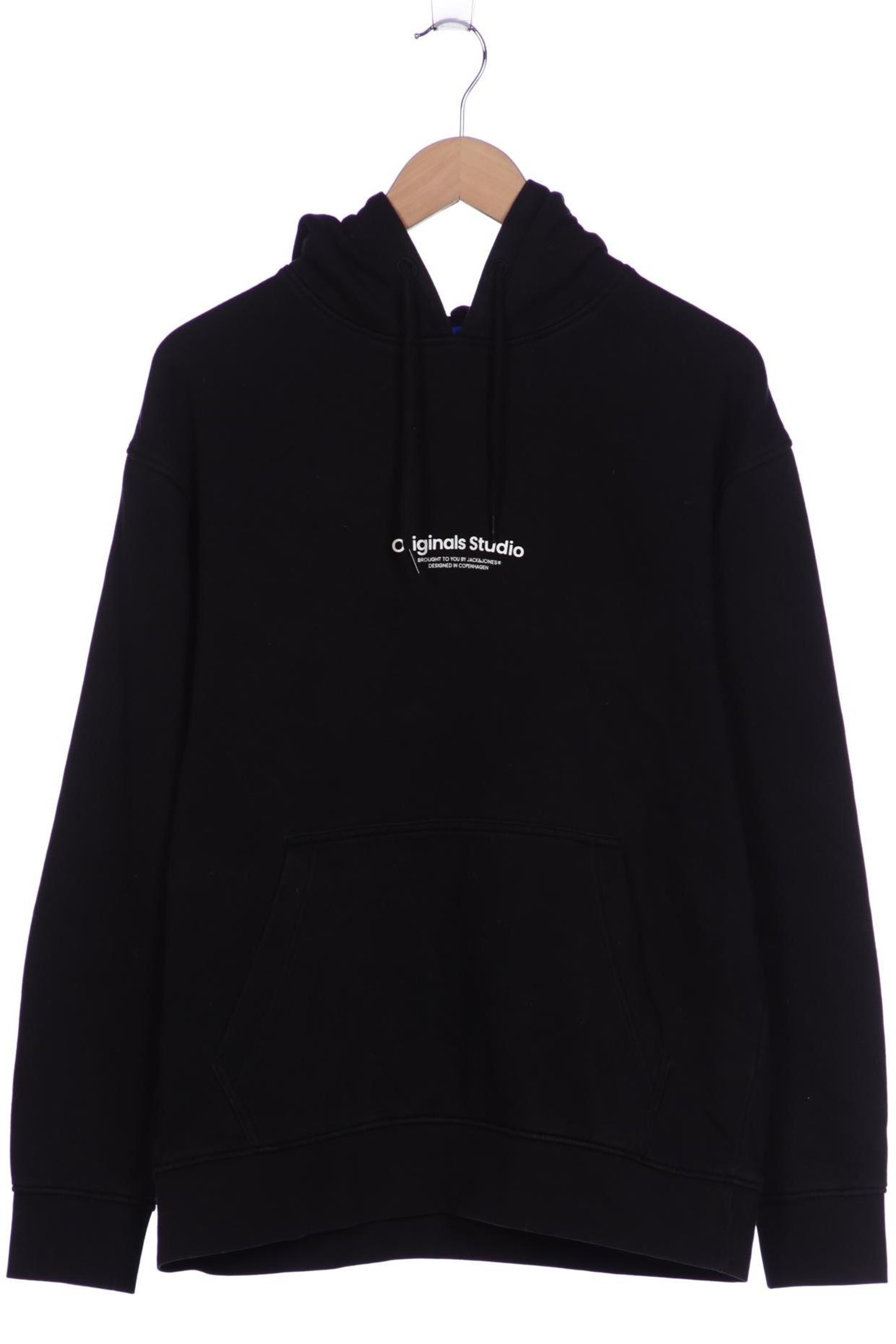 JACK & JONES Sweatshirt & Zip-Up Hoodie in L in Black: front