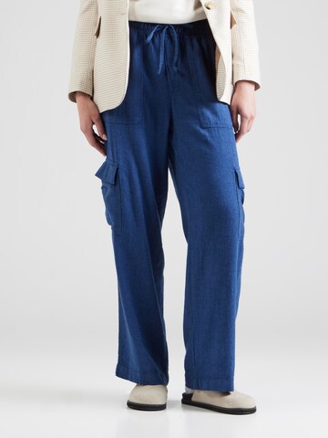 GAP Loose fit Cargo trousers in Blue: front