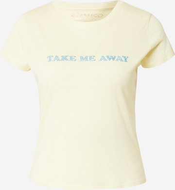 GUESS T-Shirt in Gelb: Vorderseite