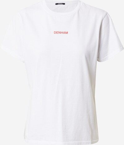 DENHAM T-Shirt 'CAMELLIA' in dunkelbraun / petrol / hellrot / dunkelrot / weiß, Produktansicht