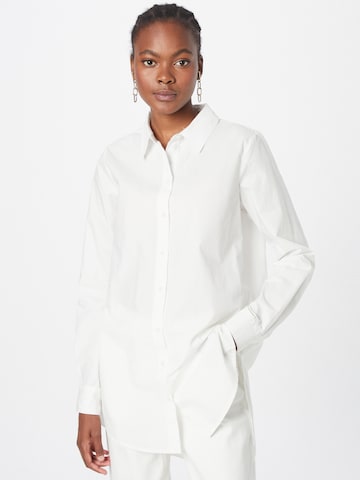 Camicia da donna 'Jiva' di PIECES in bianco: frontale