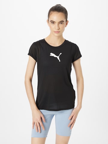 PUMA Performance Shirt 'Train All Day' in Black: front