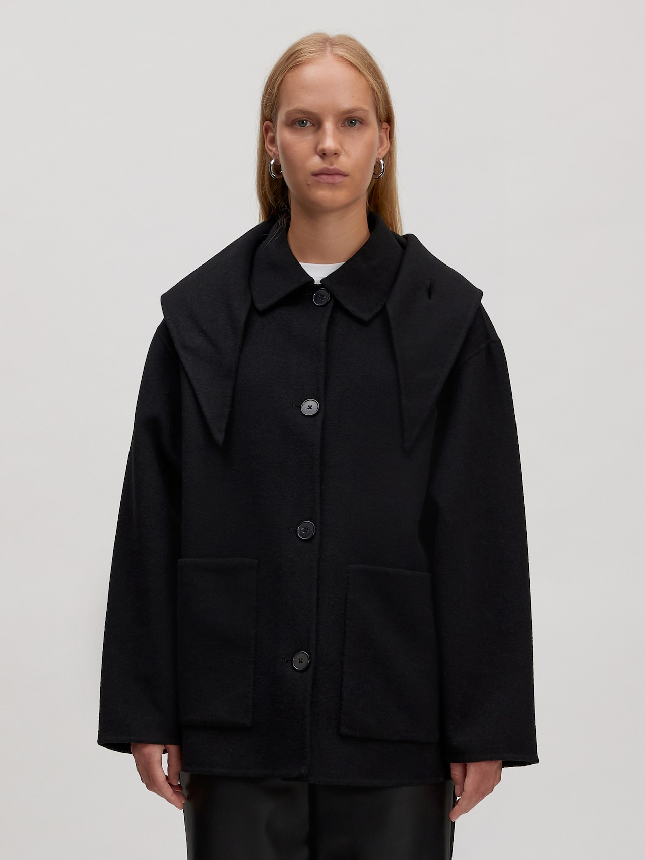 EDITED Produkte Mantel aus Wollmix 'Karli' schwarz