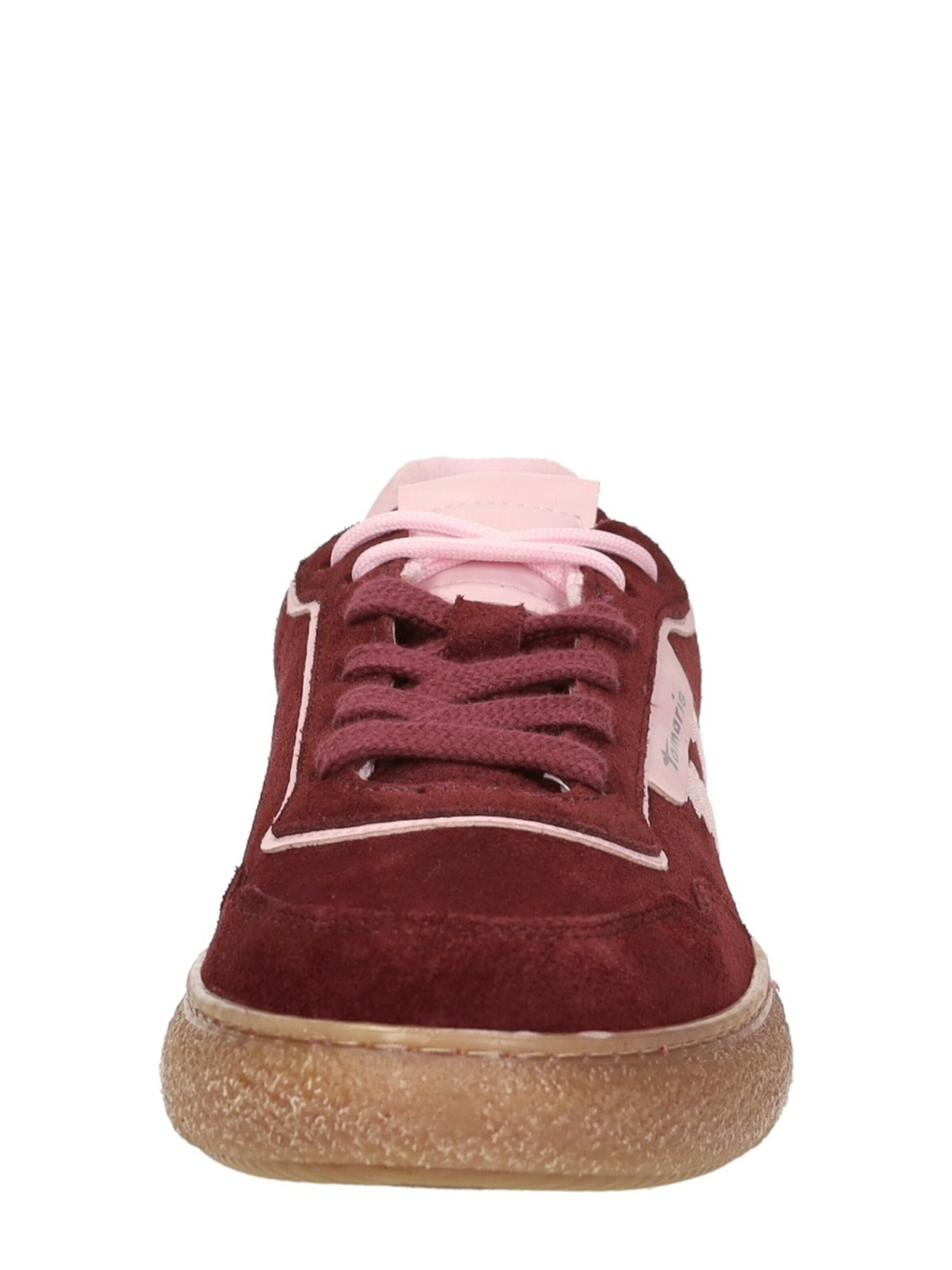 Tamaris Sportieve veterschoen 'Sneakers Laag' in Rood