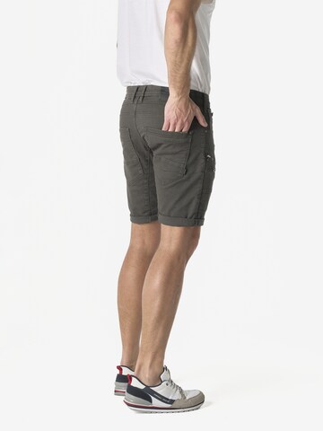KOROSHI - regular Pantalón vaquero cargo en gris