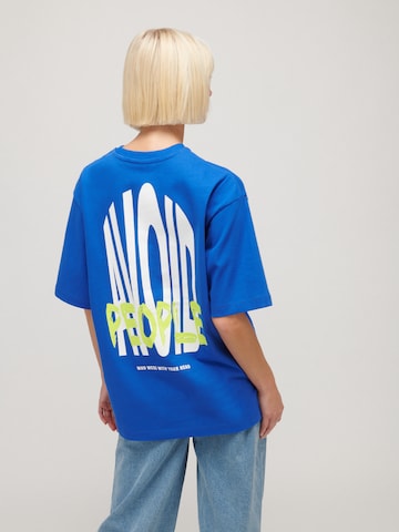 T-Shirt 'AVOID' UNFOLLOWED x ABOUT YOU en bleu : derrière