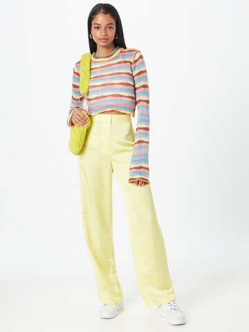 NA-KD Regular Trousers in Yellow