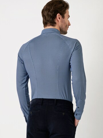 DESOTO Slim fit Overhemd in Blauw