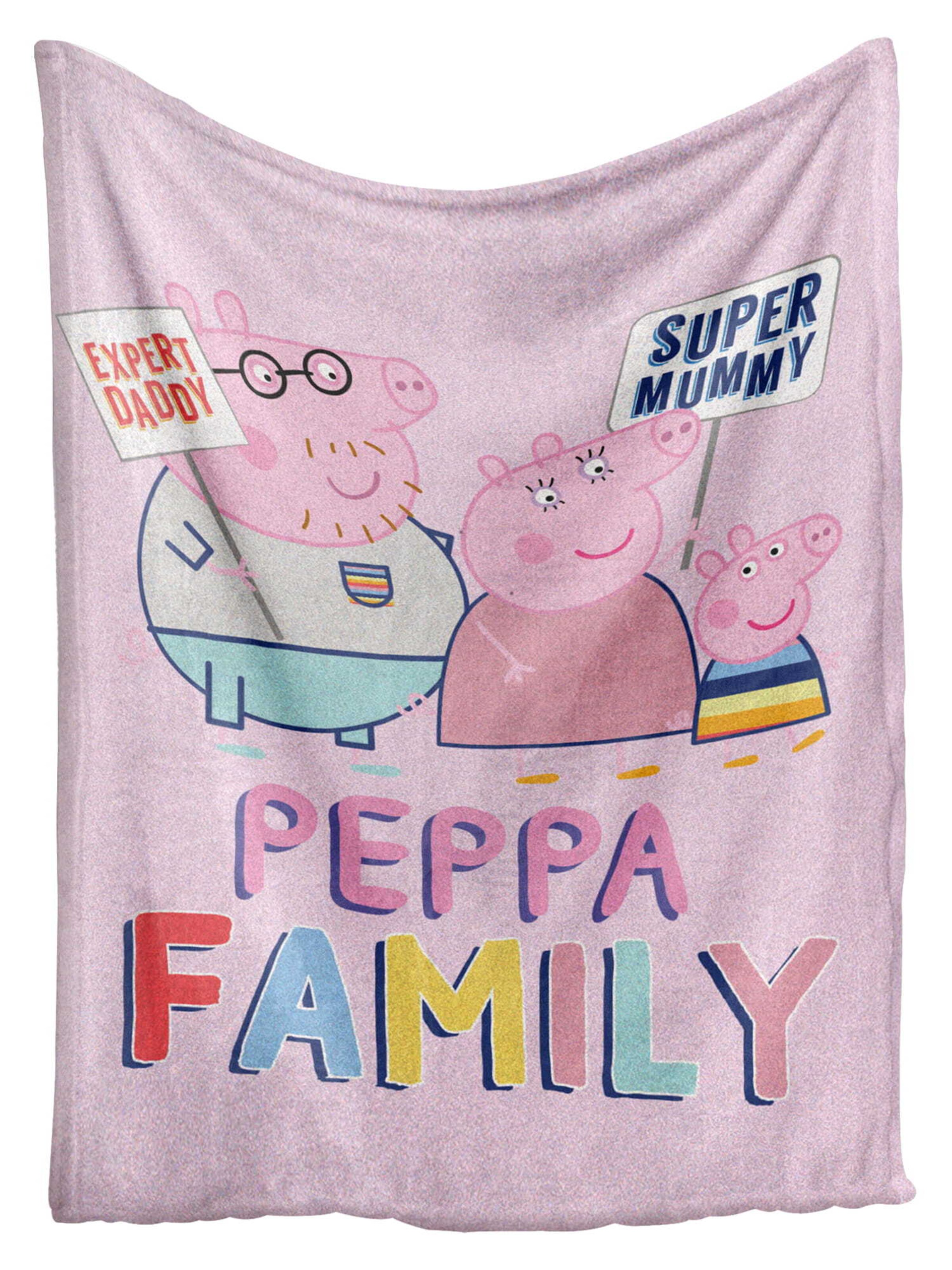 Copertina per neonati di Peppa Pig in rosa: frontale