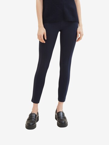 TOM TAILOR Skinny Broek in Blauw: voorkant