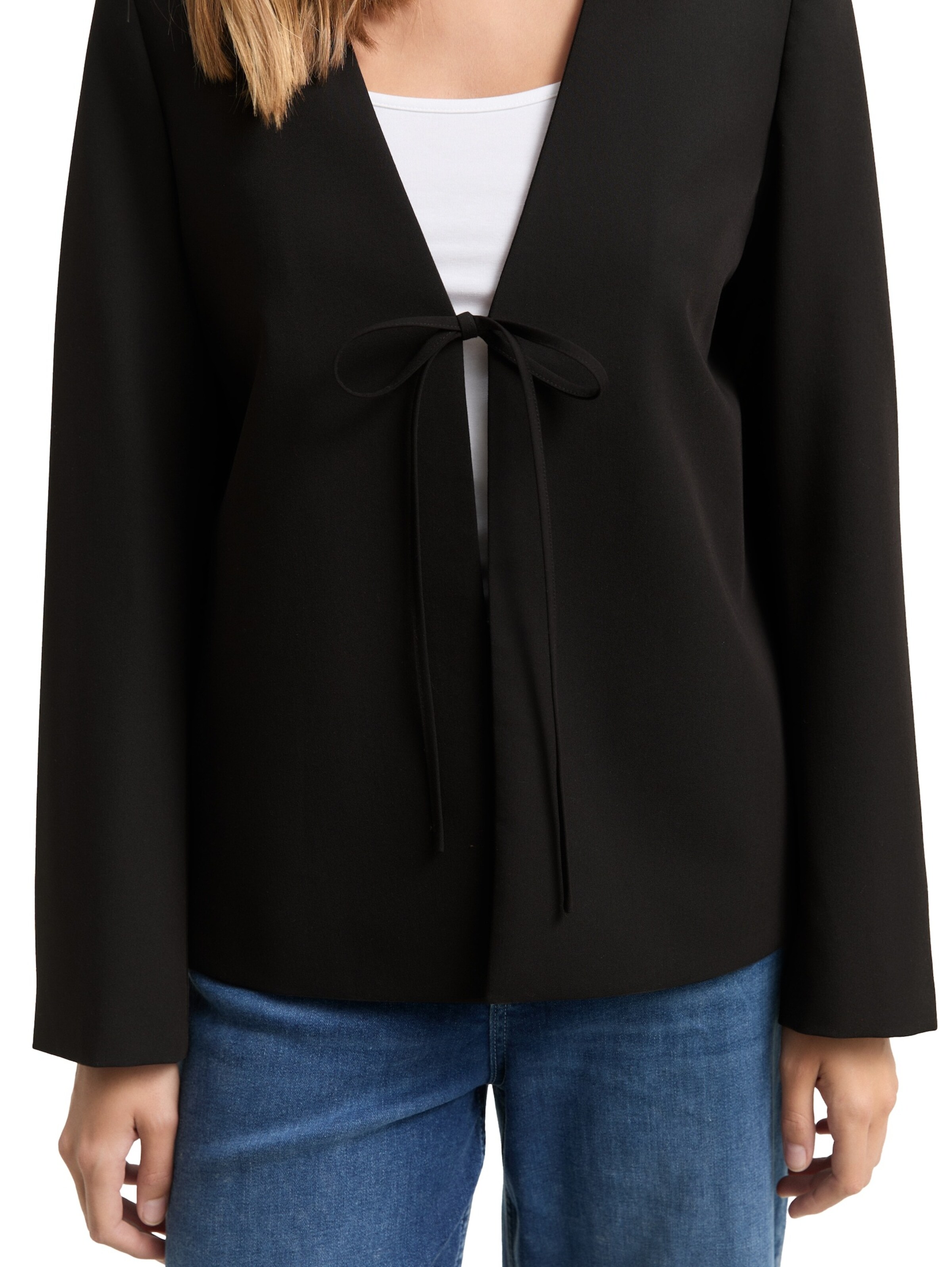 TOM TAILOR DENIM Blazer in Black