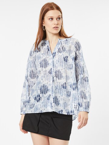 LIEBLINGSSTÜCK Blouse 'Edla' in Blauw: voorkant