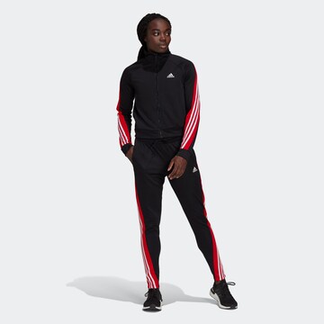 ADIDAS SPORTSWEAR Trainingspak in Zwart: voorkant