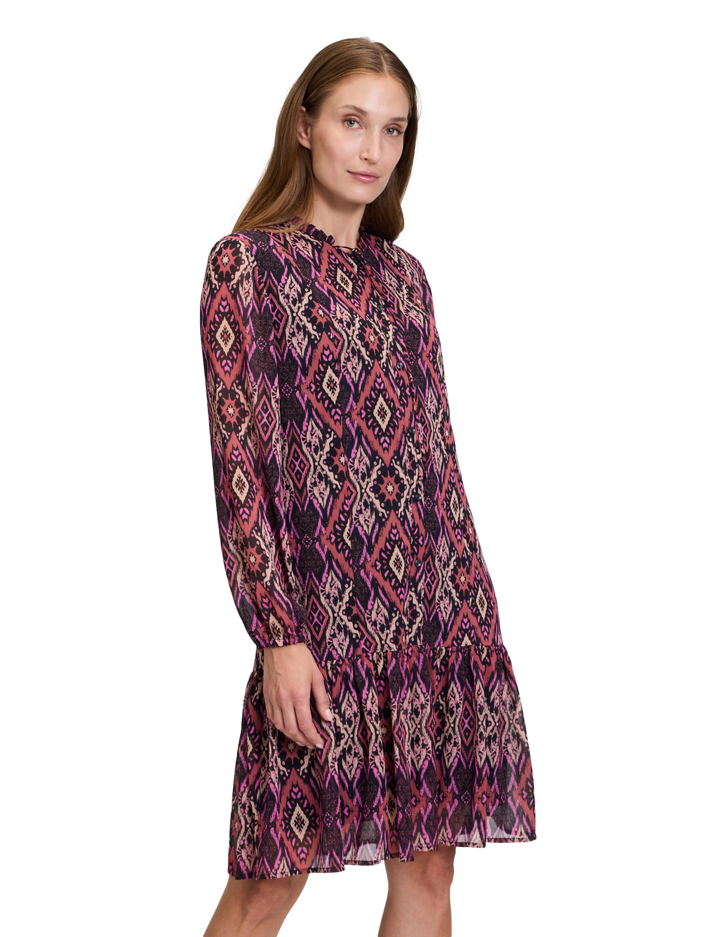 Abito camicia di Cartoon in arancione: frontale