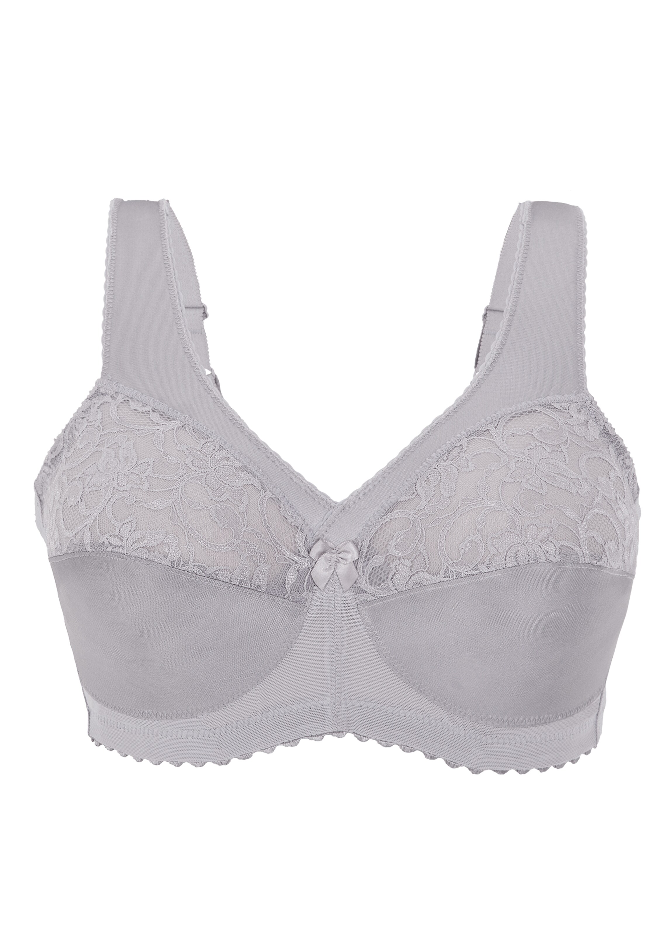 GLAMORISE T-Shirt BH in Grau: Vorderseite