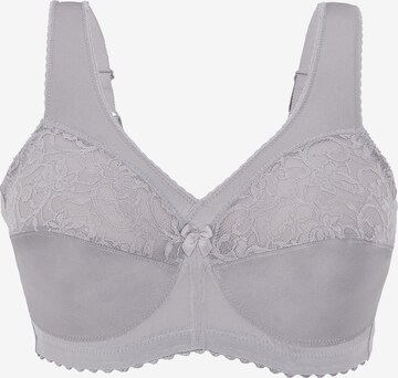 GLAMORISE T-shirt Bra in Grey: front