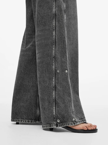 KARL LAGERFELD JEANS Široke hlačnice Kavbojke | siva barva