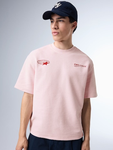 Bershka Тениска в розово