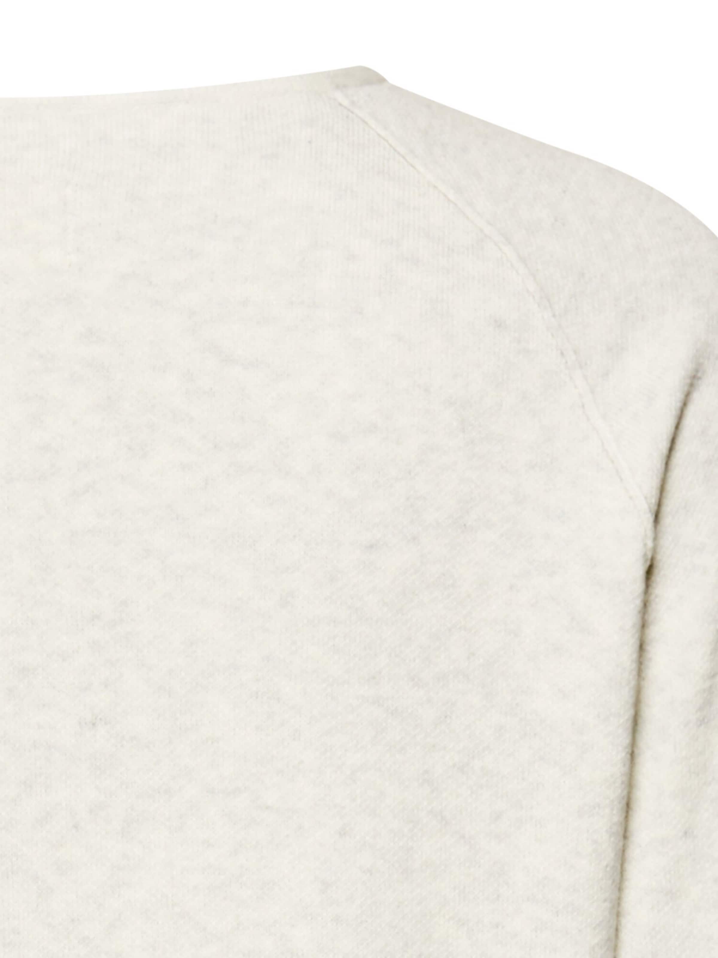 CAMEL ACTIVE Strickpullover mit Rundhalsausschnitt in Weiß