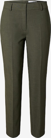 Pantalon à plis 'SLFRit-Ria' SELECTED en vert : devant
