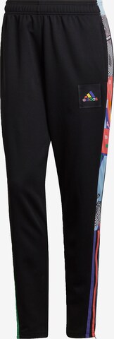 ADIDAS SPORTSWEAR Regular Workout Pants 'Tiro Pride' in Black: front