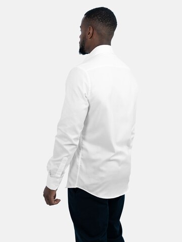 Vercate Slim Fit Businesshemd 'No. 1' in Weiß