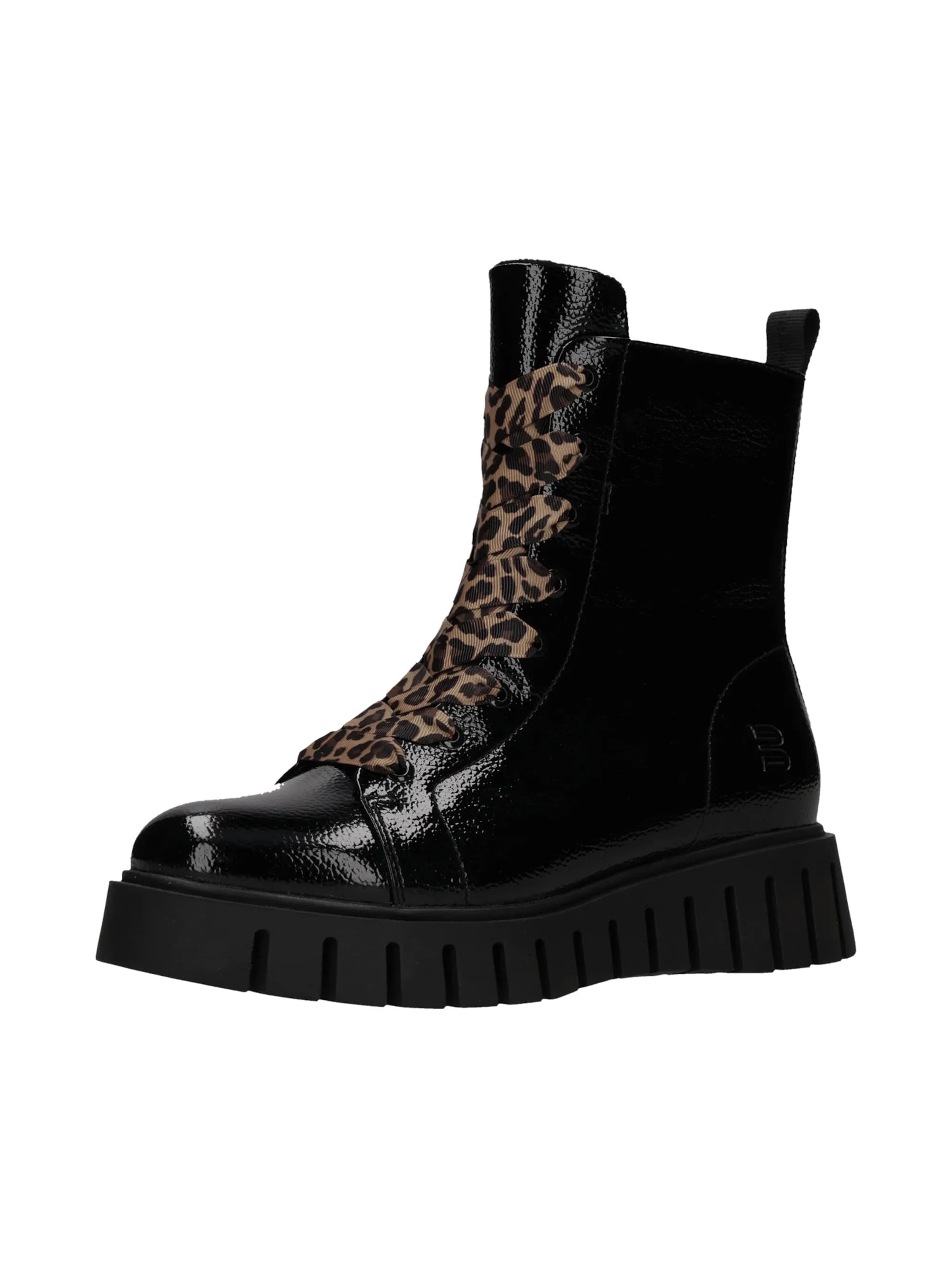 TT. BAGATT Lace-Up Ankle Boots in Black: front
