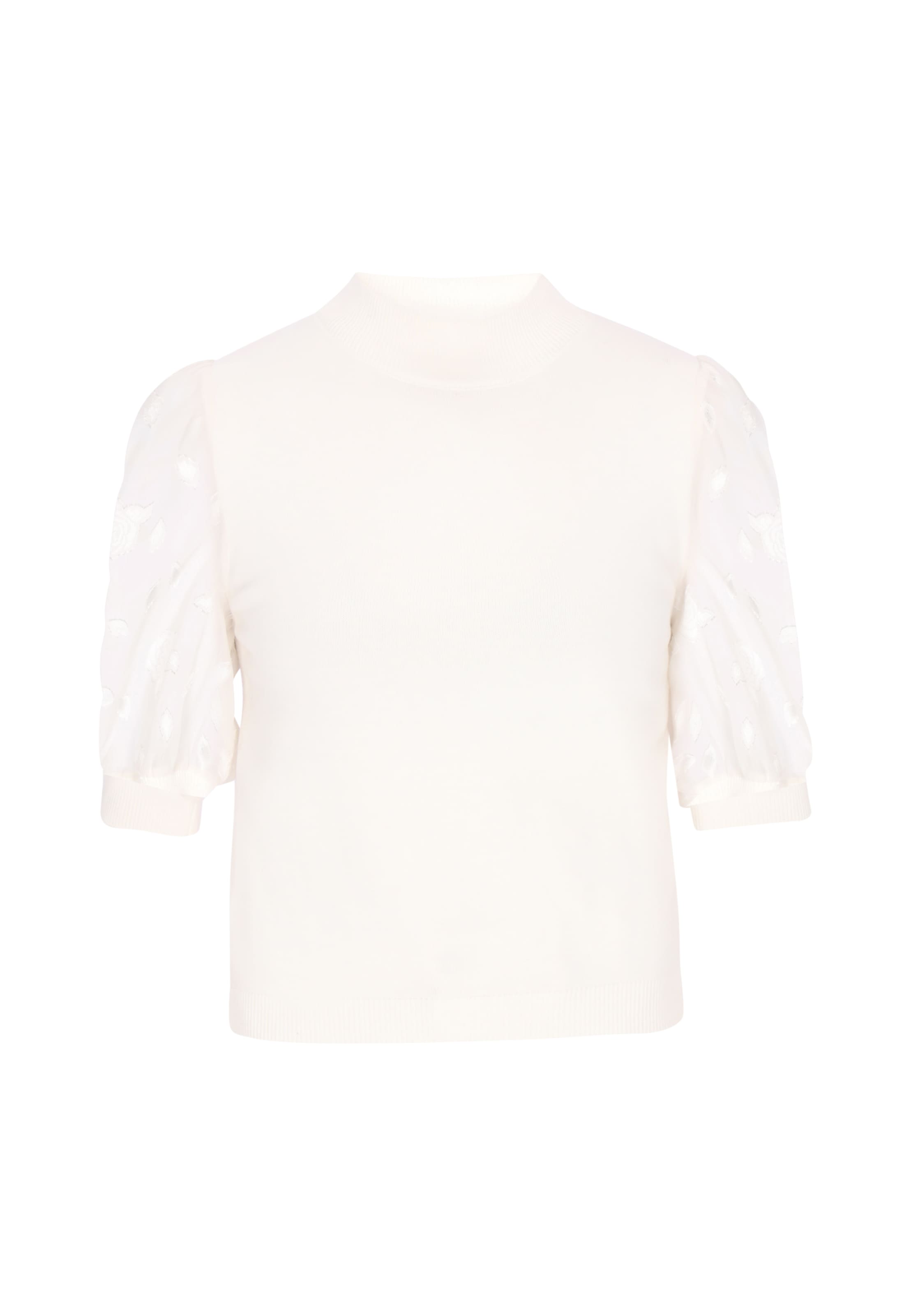 Pull-over 'Festive' faina en blanc : devant