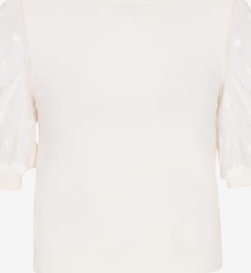 Pull-over 'Festive' faina en blanc : devant