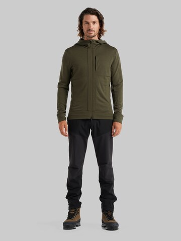 ICEBREAKER Athletic Zip-Up Hoodie 'Quantum III' in Green