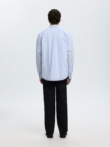 SELECTED - Ajuste regular Camisa en azul