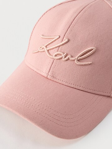 Karl Lagerfeld Cap in Pink