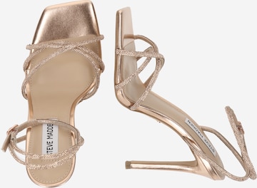 STEVE MADDEN - Sandálias com tiras em ouro