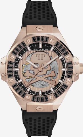 Philipp Plein Uhr 'Skeleton Royal' in Gold: Vorderseite