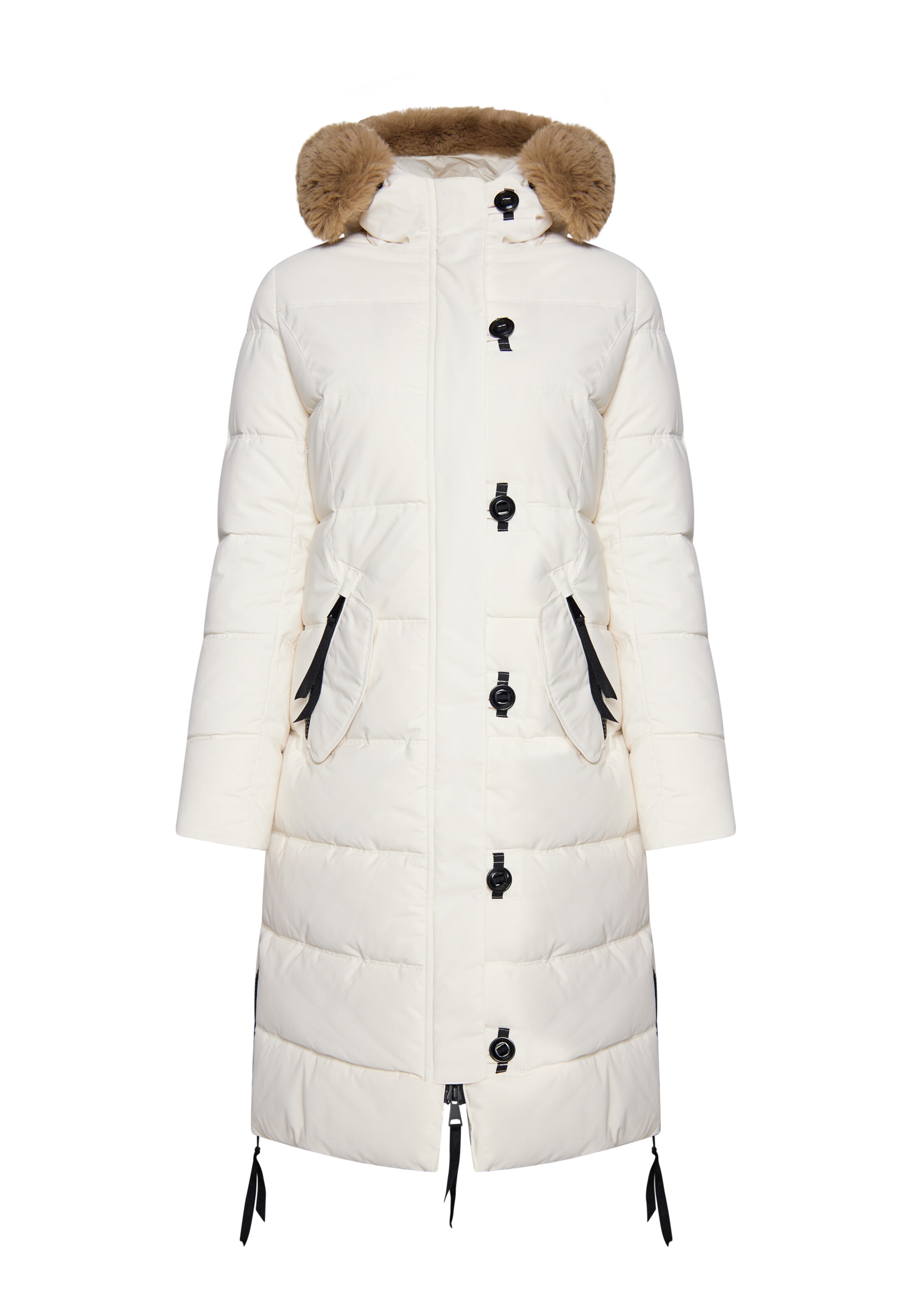 MYMO Зимнее пальто в Белый: спереди