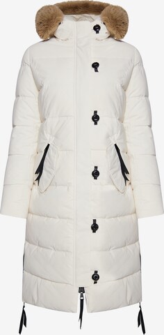 Manteau d’hiver MYMO en blanc : devant