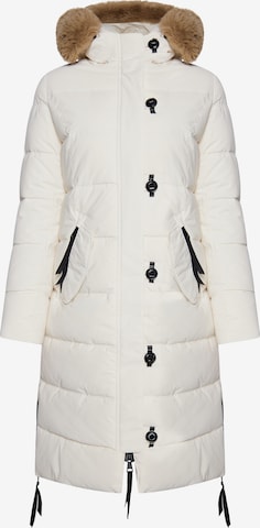 Manteau d’hiver MYMO en blanc : devant